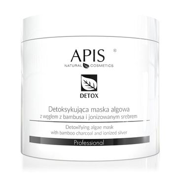 Apis Detox detoksykująca maska algowa z węglem z bambusa i jonizowanym srebrem (250 g)