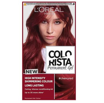 L'Oreal Paris Colorista Premament Gel – farba do włosów #cherryred (1 szt.)