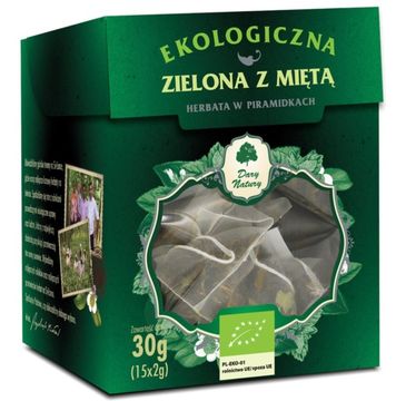 Dary Natury Ekologiczna Herbata Zielona z Miętą 15x2g