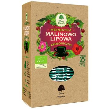 Dary Natury Herbatka Ekologiczna Malinowo-Lipowa 25x2.5g