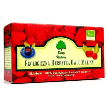 Dary Natury Herbatka Ekologiczna Owoc Maliny 20x3g