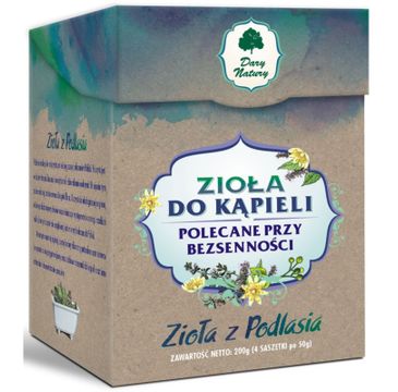 Dary Natury Zioła Do Kąpieli polecane przy bezsenności (4x50 g)