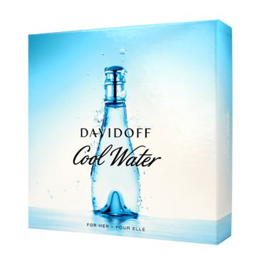 Davidoff Cool Water Woman Zestaw prezentowy woda toaletowa 100 ml + żel pod prysznic 75 ml + balsam do ciała 75 ml