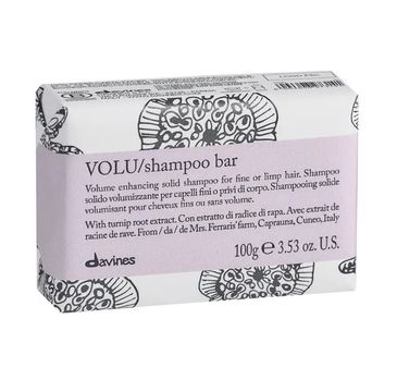 Davines Essential Haircare Volu Shampoo Bar szampon w kostce dodający objętości włosom cienkim (100 g)