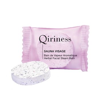 Qiriness – Sauna Visage ziołowa tabletka do kąpieli parowej do twarzy (8 g)