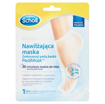 Scholl – PediMask Nawilżająca Maska do stóp z olejkiem makadamia (1 szt.)