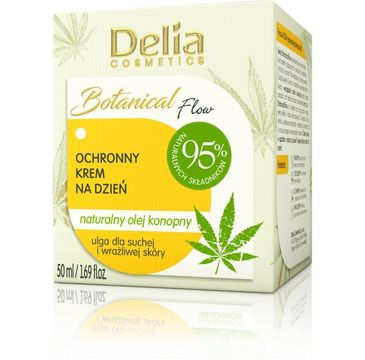 Delia Botanical Flow Ochronny krem na dzień z naturalnym olejem konopnym (50 ml)