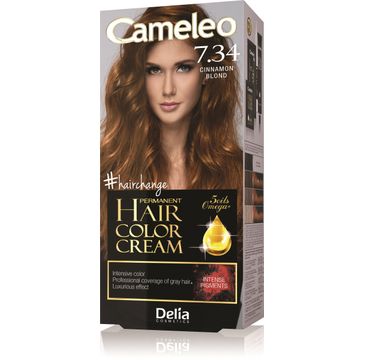 Delia Cameleo Omega farba do włosów 7.34 cynamonowy blond (1 szt.)