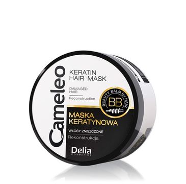 Delia Cosmetics Cameleo BB maska do włosów zniszczonych keratynowa mini 50 ml