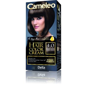 Delia Cosmetics Cameleo HCC farba do każdego typu włosów permanentna omega+ nr 4.0 medium brown 60 ml