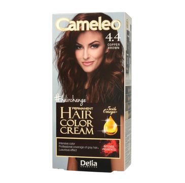 Delia Cosmetics Cameleo HCC farba do każdego typu włosów permanentna omega+ nr 4.4 copper brown 60 ml
