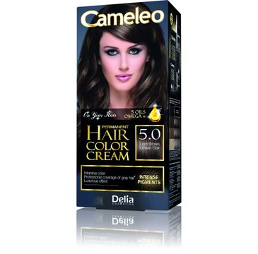 Delia Cosmetics Cameleo HCC farba do każdego typu włosów permanentna omega+ nr 5.0 light brown 60 ml