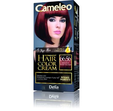 Delia Cosmetics Cameleo HCC farba do każdego typu włosów permanentna omega+ nr 66.56 wild plum 60 ml