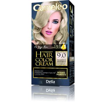 Delia Cosmetics Cameleo HCC farba do każdego typu włosów permanentna omega+ nr 9.0 natural blond 60 ml