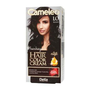 Delia Cosmetics Cameleo HCC farba do włosów permanentna Omega+ nr 1.0  black 119 ml