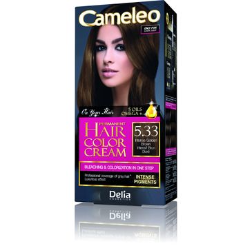 Delia Cosmetics Cameleo HCC farba do włosów permanentna Omega+ nr 5.33 1 op.