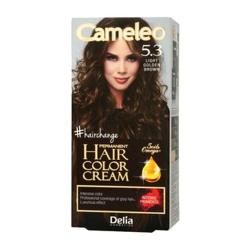 Delia Cosmetics Cameleo HCC farba do włosów permanentna Omega+ nr 5.3 light golden brown 119 ml