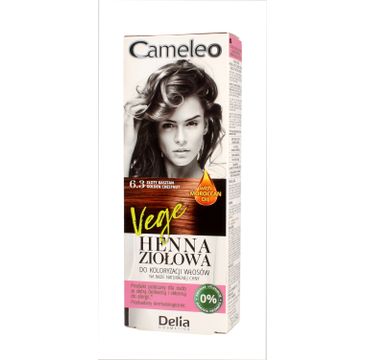 Delia Cosmetics Cameleo henna ziołowa nr 6.3 złoty kasztan (75 g)