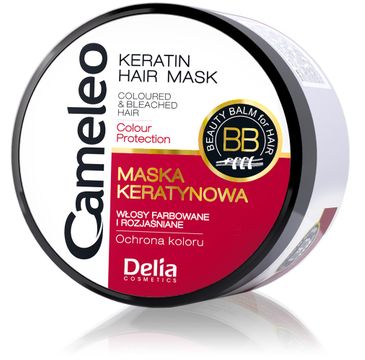 Delia Cosmetics Cameleo maska do włosów farbowanych keratynowa 200 ml