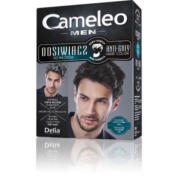 Delia Cosmetics Cameleo odsiwiacz dla mężczyzn do włosów czarnych i ciemnego brązu 12 g