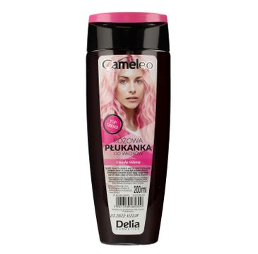 Delia Cosmetics Cameleo Płukanka do włosów różowa z wodą różaną 200 ml