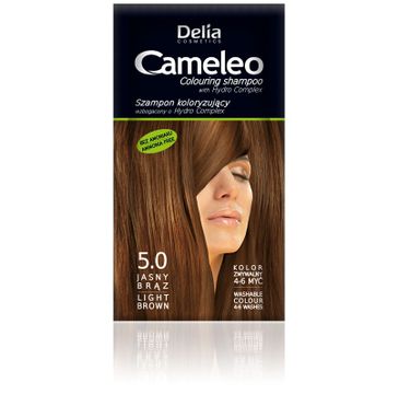 Delia Cosmetics Cameleo szampon do każdego typu włosów koloryzujący 5.0 jasny brąz 40 ml