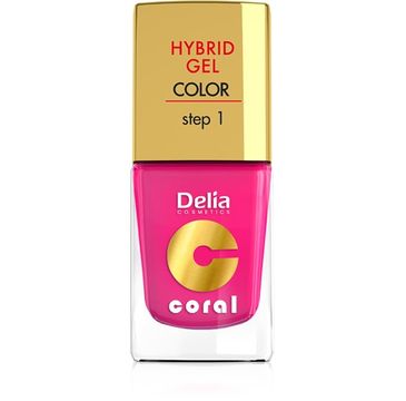 Delia Cosmetics Coral Hybrid Gel Emalia do paznokci nr 03 róż 11 ml
