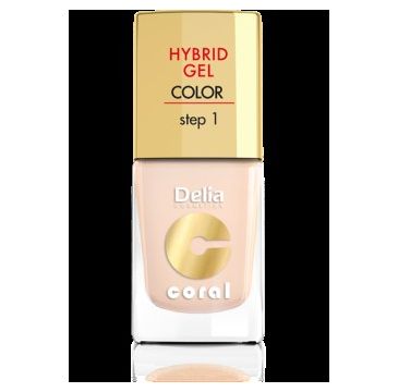 Delia Cosmetics Coral Hybrid Gel Emalia do paznokci nr 20 ivory 11 ml