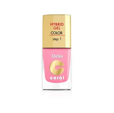 Delia Cosmetics Coral Hybrid Gel Emalia do paznokci nr 24 jasny róż 11 ml