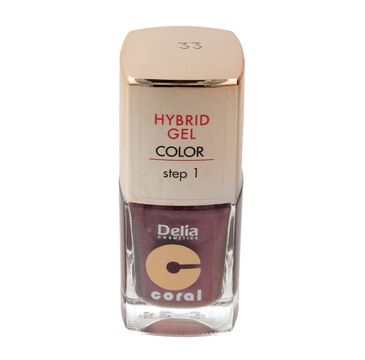 Delia Cosmetics Coral Hybrid Gel emalia do paznokci nr 33 11 ml