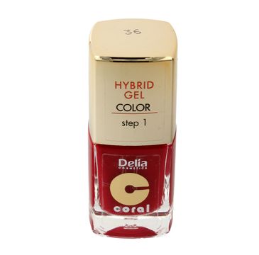 Delia Cosmetics Coral Hybrid Gel emalia do paznokci nr 36 11 ml