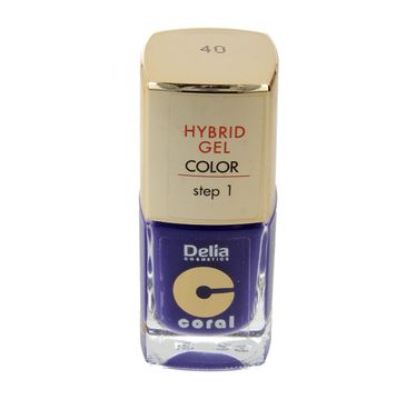 Delia Cosmetics Coral Hybrid Gel emalia do paznokci nr 40 11 ml