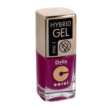 Delia Cosmetics Coral Hybrid Gel Emalia do paznokci nr 47  11ml