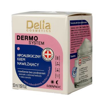 Delia Cosmetics Dermo System Hipoalergiczny Krem nawilżający na dzień i noc  50ml