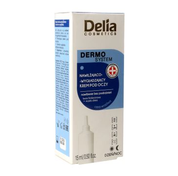 Delia Cosmetics Dermo System Krem pod oczy nawilżająco-wygładzający na dzień i noc  15ml