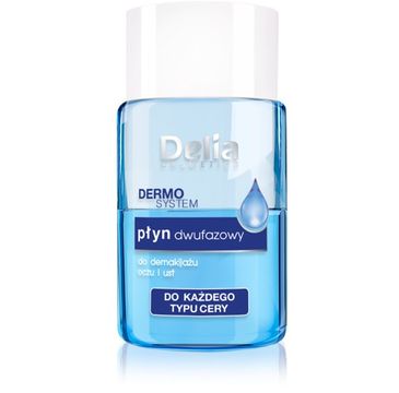 Delia Cosmetics Dermo System Płyn dwufazowy do demakijażu twarzy Mini 50 ml