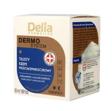 Delia Cosmetics Dermo System Tłusty Krem przeciwzmarszczkowy na dzień i noc  50ml