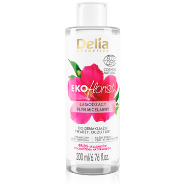 Delia Cosmetics Eko Florist Hibiskus Łagodzący Płyn micelarny do demakijażu (200 ml_