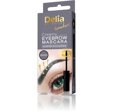 Delia Cosmetics Eyebrow Expert kremowa mascara do brwi Graphite  4 ml
