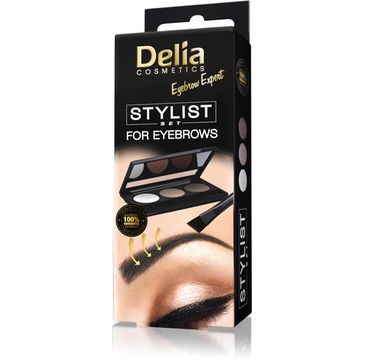 Delia Cosmetics Eyebrow Expert zestaw do stylizacji brwi 1 szt.