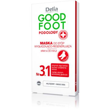 Delia Cosmetics Good Foot maska wygładzająco-regenerująca do stóp + skarpety 10 ml