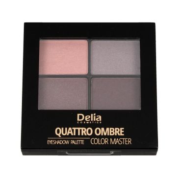 Delia Cosmetics Quattro Ombre Cienie do powiek Color Master nr 402 Tasty Plum 1 szt.