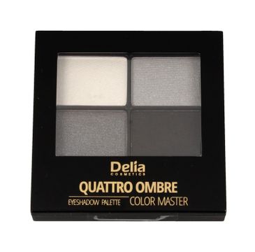 Delia Cosmetics Quattro Ombre Cienie do powiek Color Master nr 403 Ideal Smoky Eye 1 szt.
