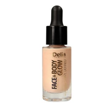 Delia Cosmetics Shape Defined Face & Body Glow Rozświetlacz do twarzy i ciała  15ml