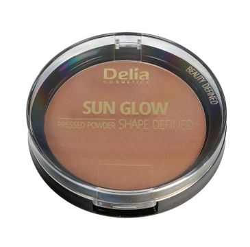 Delia Cosmetics Shape Defined Sun Glow Puder prasowany brązujący nr 401 Blonde  9g