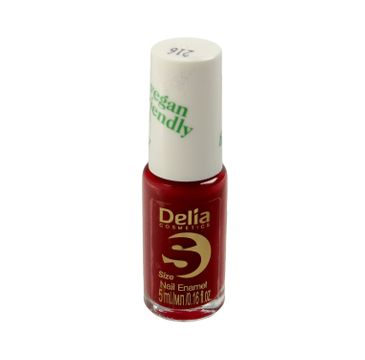 Delia – Cosmetics Vegan Friendly Emalia do paznokci Size S nr 216 Cherry Bomb (5 ml)