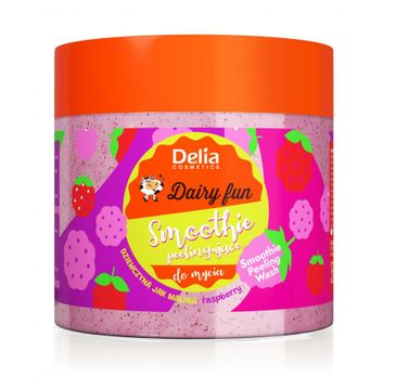 Delia Dairy Fun peelingujące smoothie do mycia ciała Dziewczyna Jak Malina 350ml