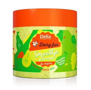 Delia Dairy Fun peelingujące smoothie do mycia ciała Wczasy Pod Gruszą 350ml