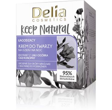 Delia krem do twarzy (Keep Natural na dzień i na noc łagodzący 50 ml)