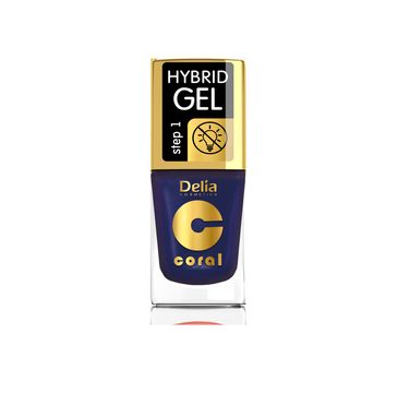 Delia – Lakier hybrydowy Coral nr 63 perłowy fiolet (11 ml)